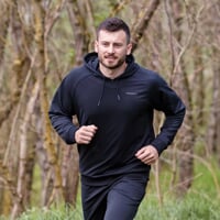 SYMBOL HOODY men's hooded jacket black