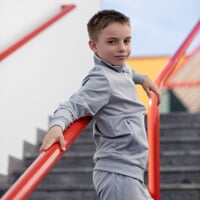 SYMBOL JKT JUNIOR das Trainingsoberteil grau melange