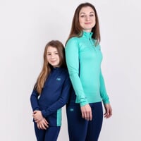 TARA GIRL girl's riding functional T-shirt navy