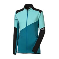 TERRITORIA dámská funkční sportovní mikina černá/mint/modrozelená
