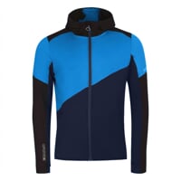 TERRITORY HOODY  pánská funkční sportovní mikina černá/sv.modrá/tm.modrá