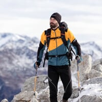 TERRITORY  pánská funkční sportovní mikina černá/kari/modrošedá