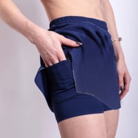 TIGA SKIRT dámská běžecká sukně 2v1 blau