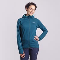 TISPA HOODY MERINO women's sports hoodie green