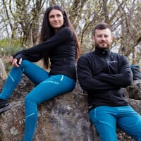TISPA MERINO dámská funkční mikina petrolblau
