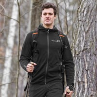 TOREZ HOODY MERINO pánská funkční mikina s kapucí schwarz