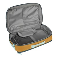 TRAVEL BAG der Reiserucksack Terrakotta/Navy/Gelb