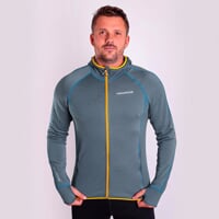 TOREZ HOODY pánská funkční sportovní mikina s kapucí blaugrau/curry