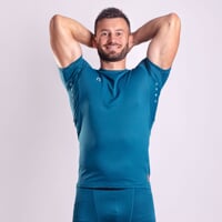 TX NKR men's functional shirt petroleum