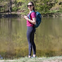 VELOCITA die Outdoor-Leggings für Damen schwarz