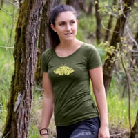 VINKA "ARCTIA" das Damen merino T-Shirt khaki melange