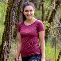 VINKA "ARCTIA" das Damen merino T-Shirt grau melange