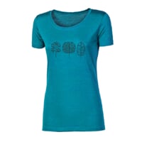 VINKA "TREES" das Damen merino T-Shirt grün melankge