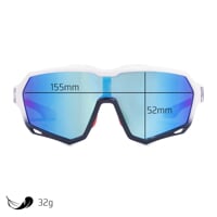 VORTEX BLU-R TRICOLOR Sportbrille tricolor