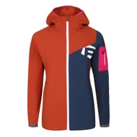 WOOLCRAFT LADY Damenjacke mit Merino terracotta/navy