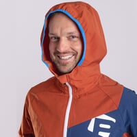 WOOLCRAFT MAN Herrenjacke mit Merino terracotta/navy