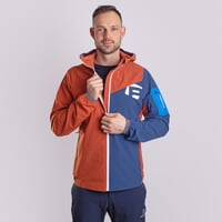 WOOLCRAFT MAN Herrenjacke mit Merino terracotta/navy