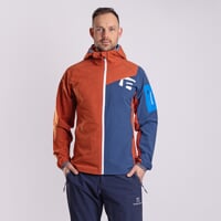 WOOLCRAFT MAN Herrenjacke mit Merino terracotta/navy