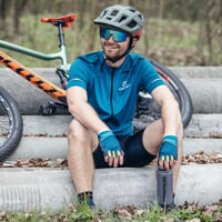 ZEPHIR Herren Radtrikot petroleum